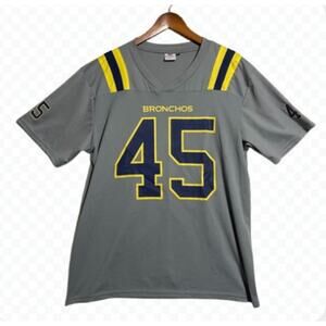 Synergy Imports UCO‎ Broncos #45 Football Jersey Men's Throwback Gray - Size 2XL